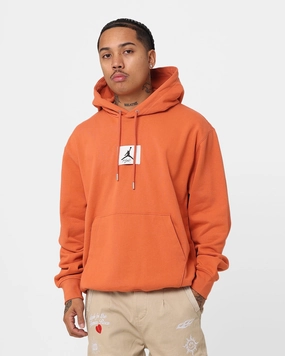 monochromatic Jordan Essentials Statement Fleece Pullover Hoodie Light Sienna/Sail