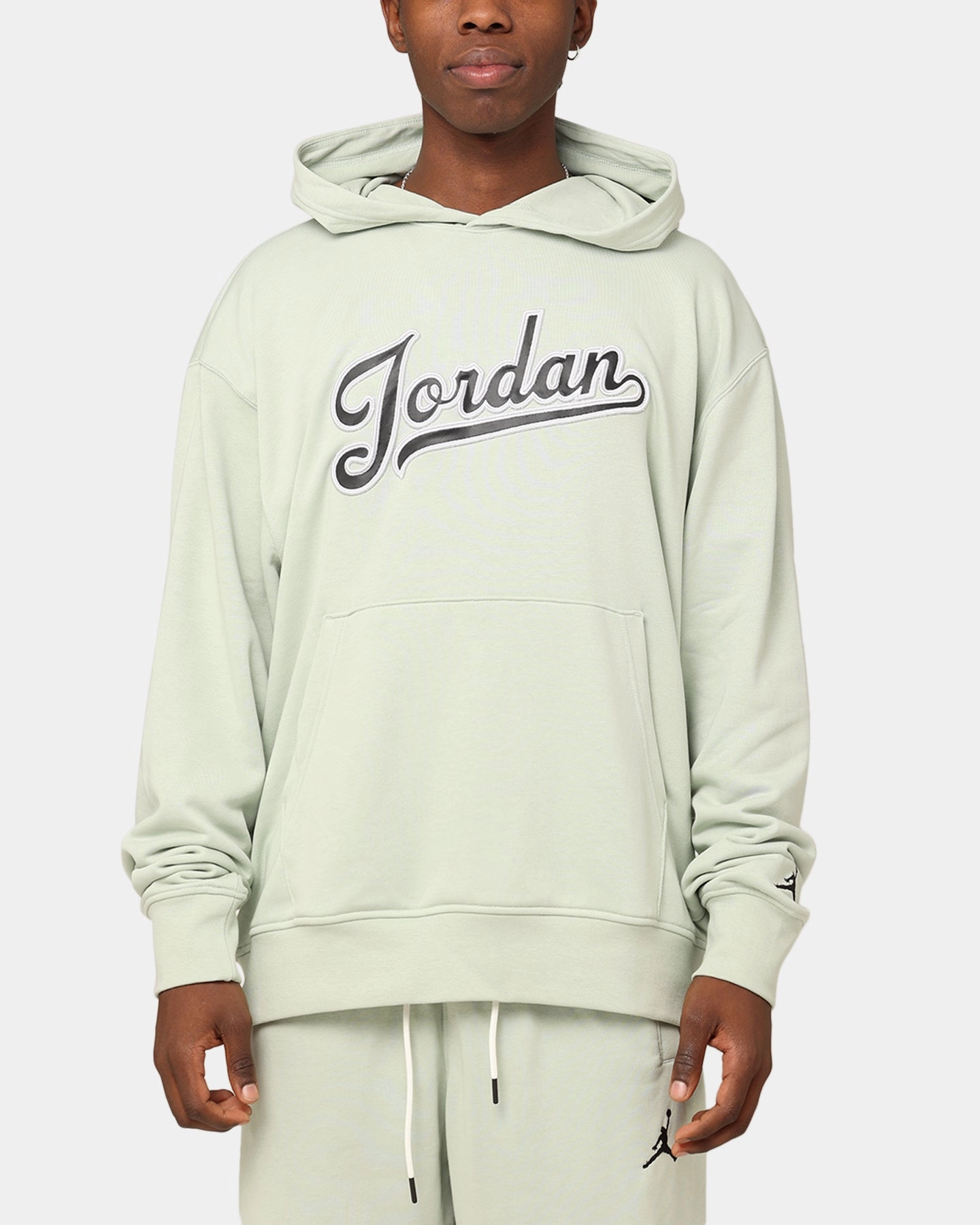Jordan Flight MVP Fleece Pullover Hoodie Seafoam Dolphin like Minimalist Lifestyle