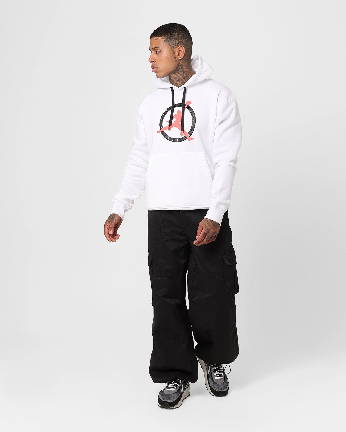 morning Jordan Flight MVP Graphic Fleece Pullover Hoodie White