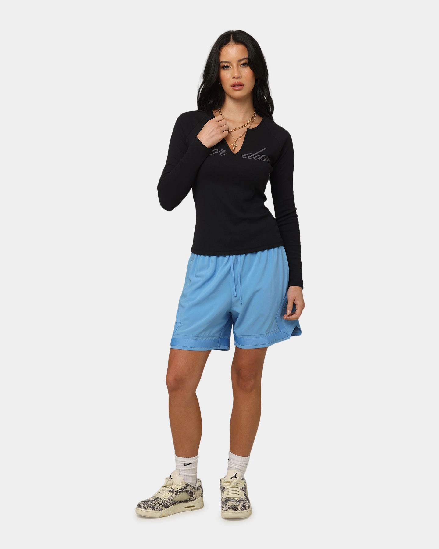 Odor Resistant Finish Everyday Comfort Jordan Jumpman Dri-Fit Woven Diamond Shorts Legend Blue