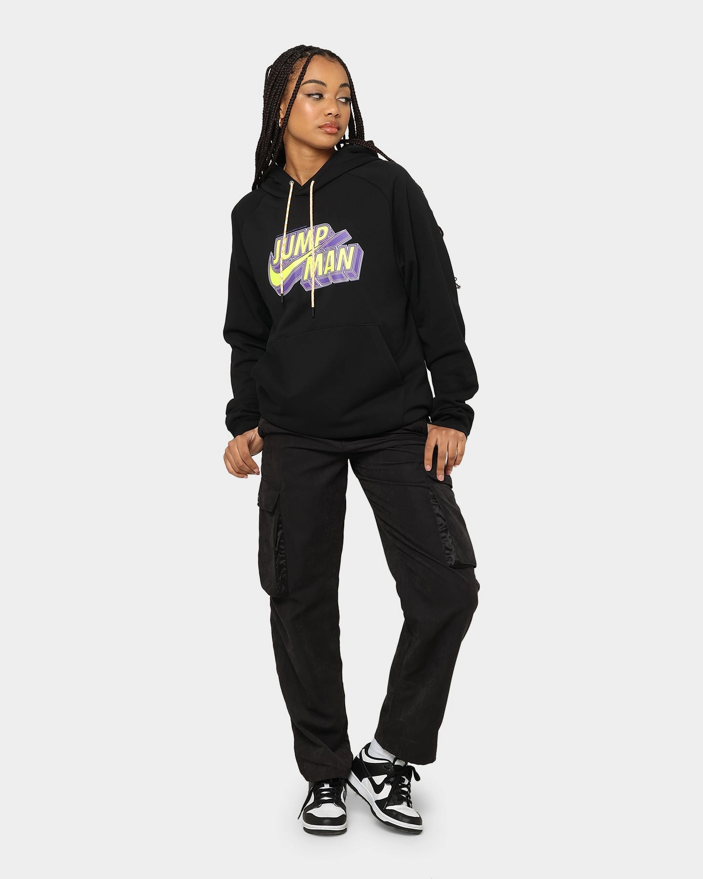 campfire Jordan Jumpman Fleece Pullover Hoodie Black