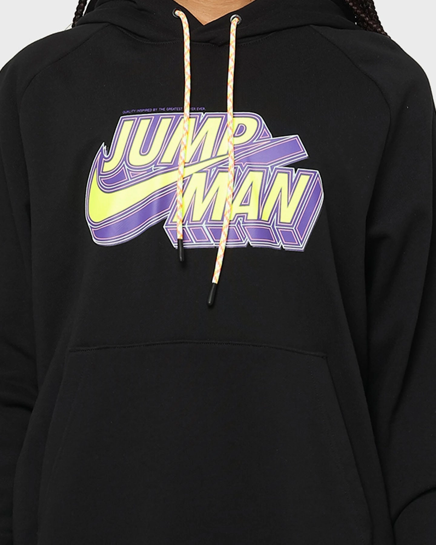 Jordan Jumpman Fleece Pullover Hoodie Black High-Performance Jacket Core Fit