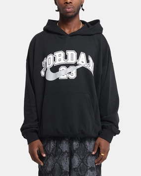 Jordan Jumpman MVP Oversized French Terry Pullover Hoodie Black/Grey Limited Release Lifestyle Energy