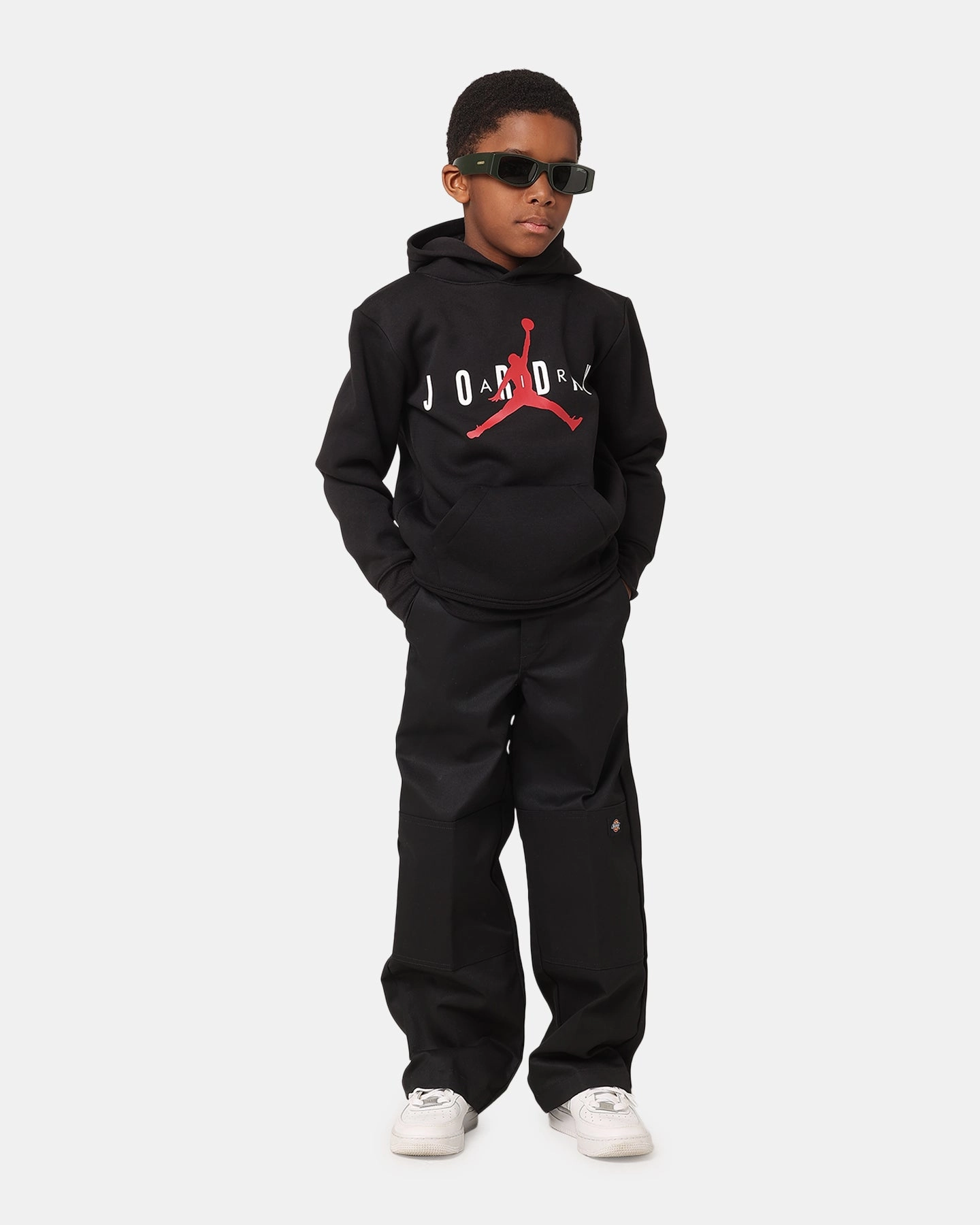 Wool Eco - friendly Jordan Kids' Jumpman Sustainable Pullover Hoodie Black