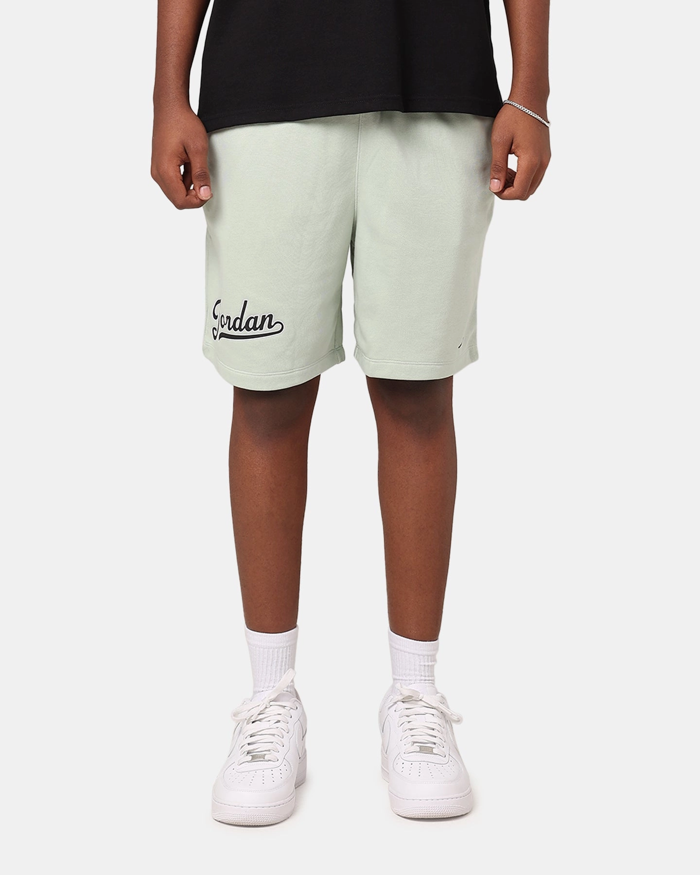 No Ride Up Design Comfort Cushion Jordan MVP Flight Fleece Short Seafoam/Black