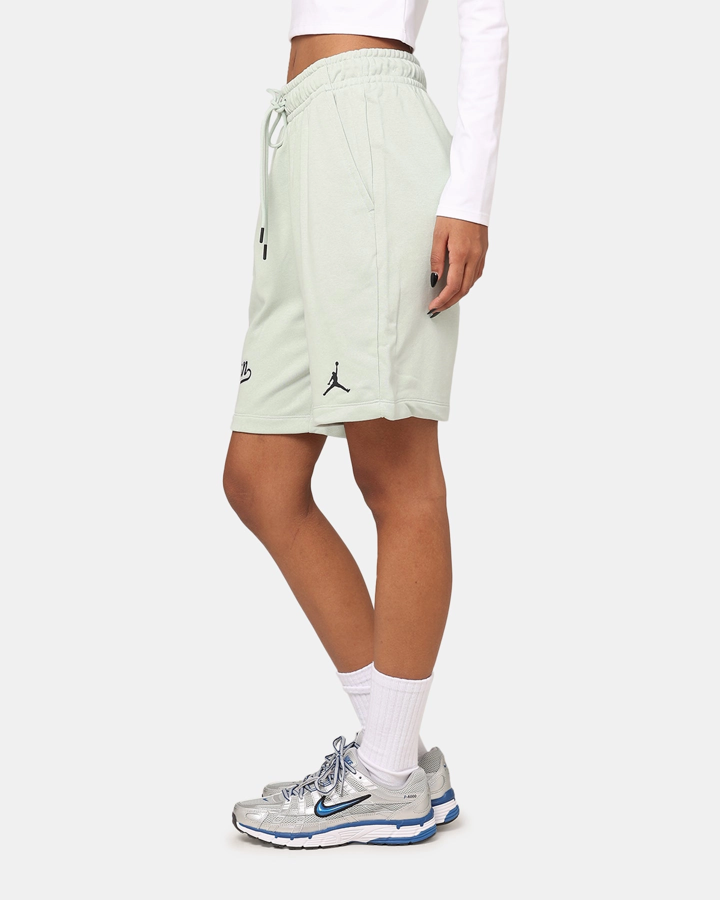 first day of school Jordan MVP Flight Fleece Short Seafoam/Black