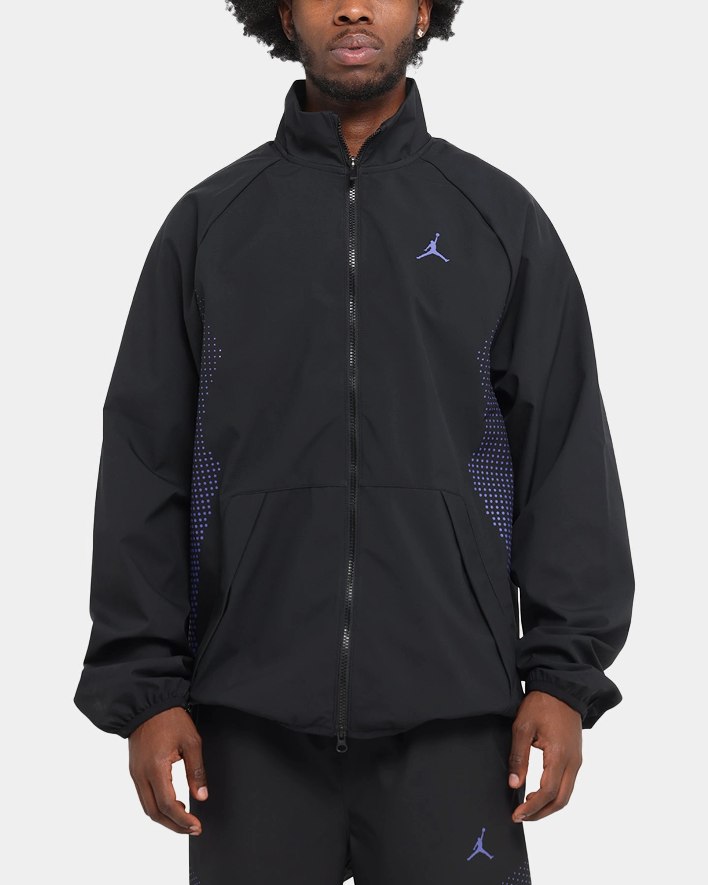 Jordan Sport Jam Sport Warm-Up Jacket Black/Purple Bicycle Kindness