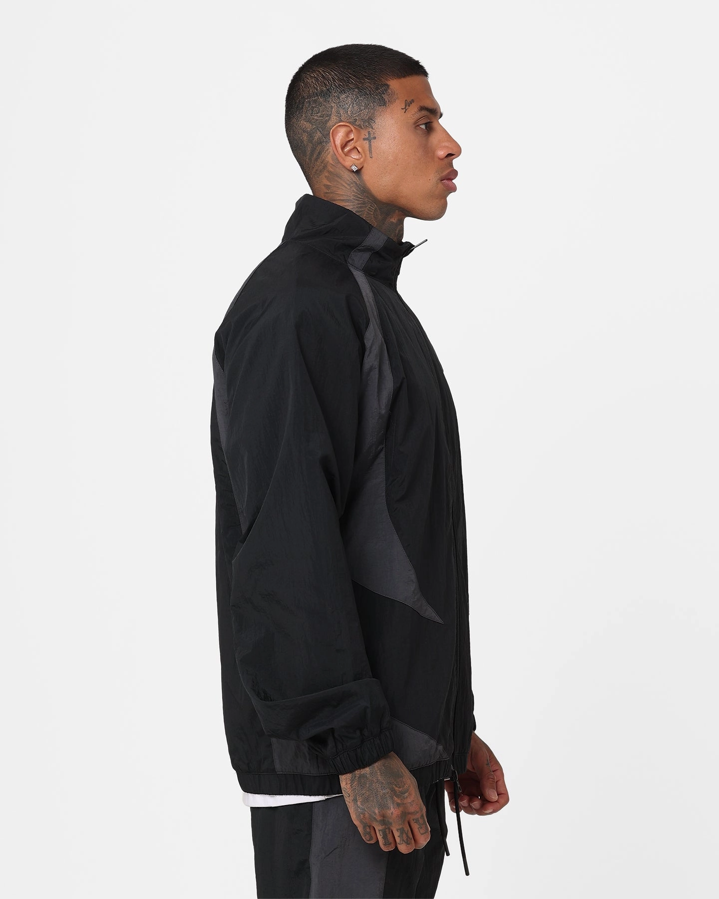 Jordan Sport Jam Warm Up Jacket Black/Dark Shadow Breathable Material slim fit