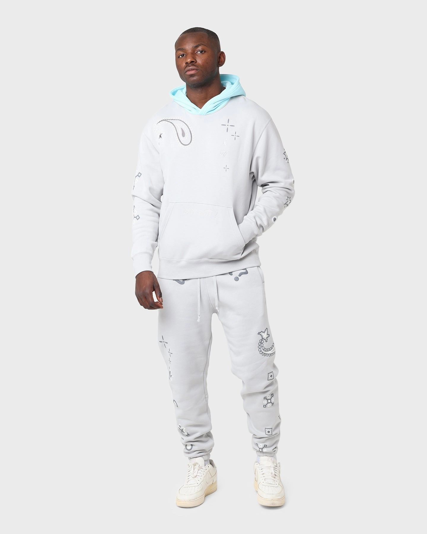 Jordan Westbrook Pullover Hoodie Grey Fog/Copa swimmers