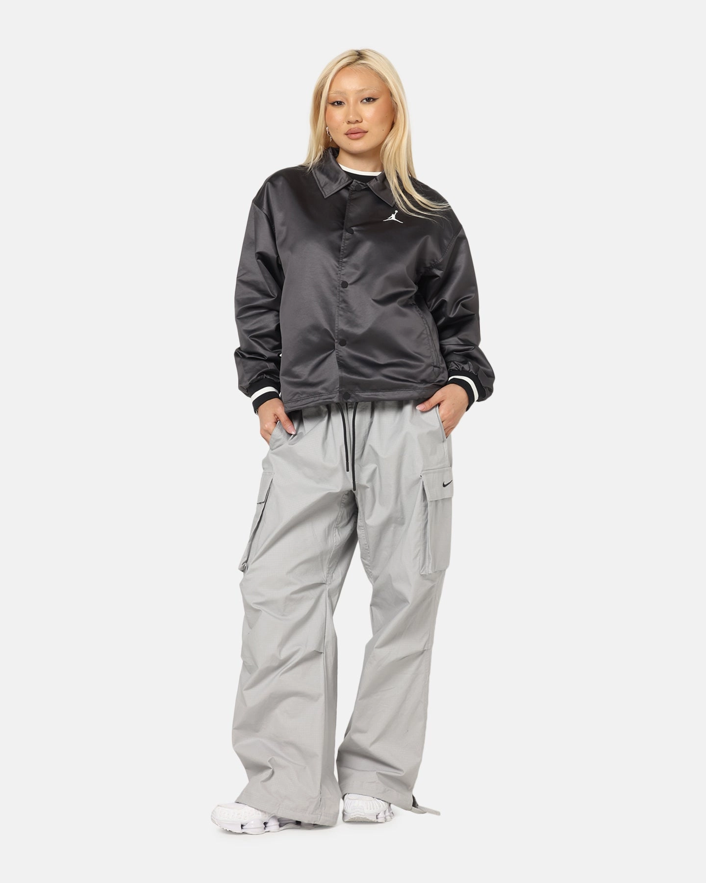 Strategy Jordan Women's Coaches Jacket Black/Sail