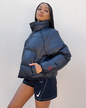 Jordan Women's Flight Puffer Jacket Black vacation Layer Function