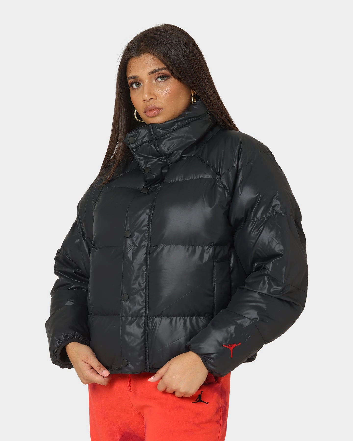 Jordan Women's Flight Puffer Jacket Black Roll