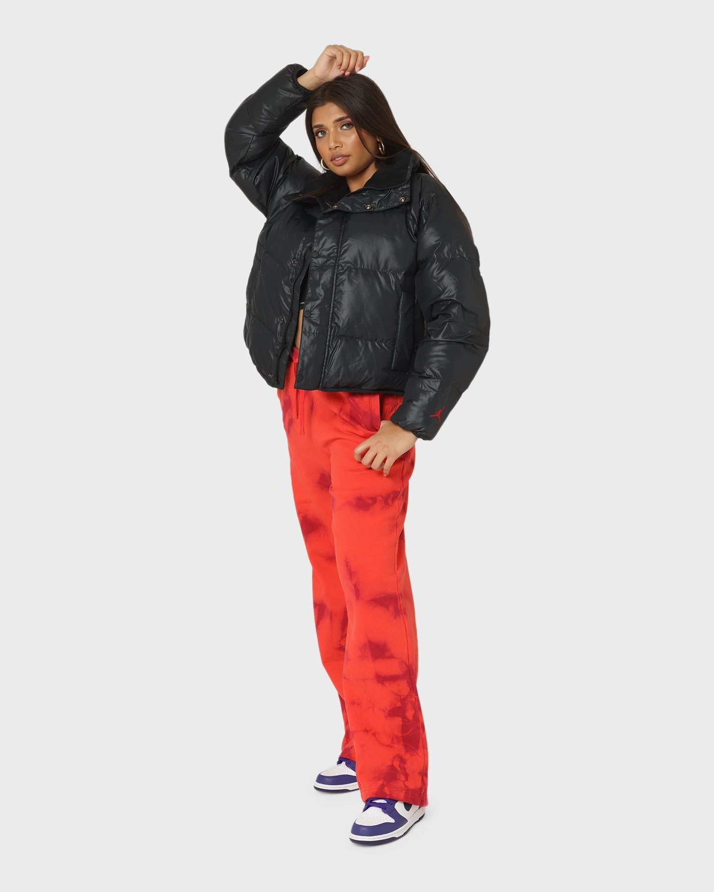 Smooth Feel kids Jordan Women's Flight Puffer Jacket Black