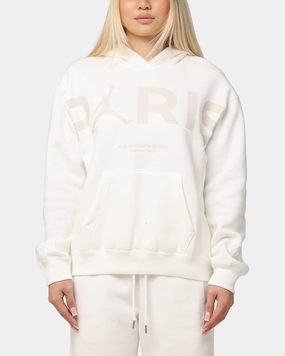 Modular Attachment Points Urban Ease Jordan Women's Paris Saint-Germain Brooklyn Fleece Graphic Pullover Hoodie Sail