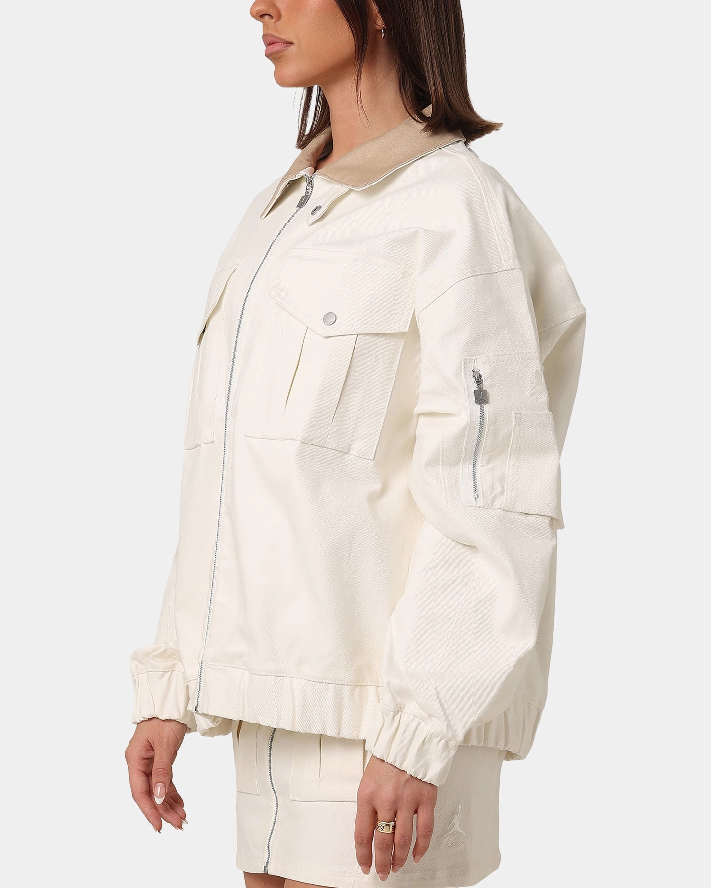 City Streets Jordan Women's Renegade Jacket Sail/Legen Md Brown