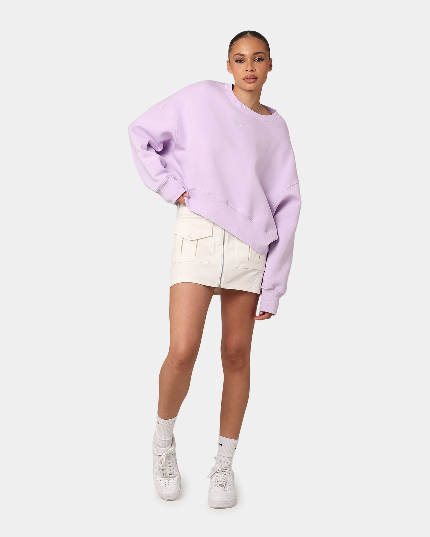 Fitted Cut Patchwork Design Jordan Women's Utility Skirt Sail