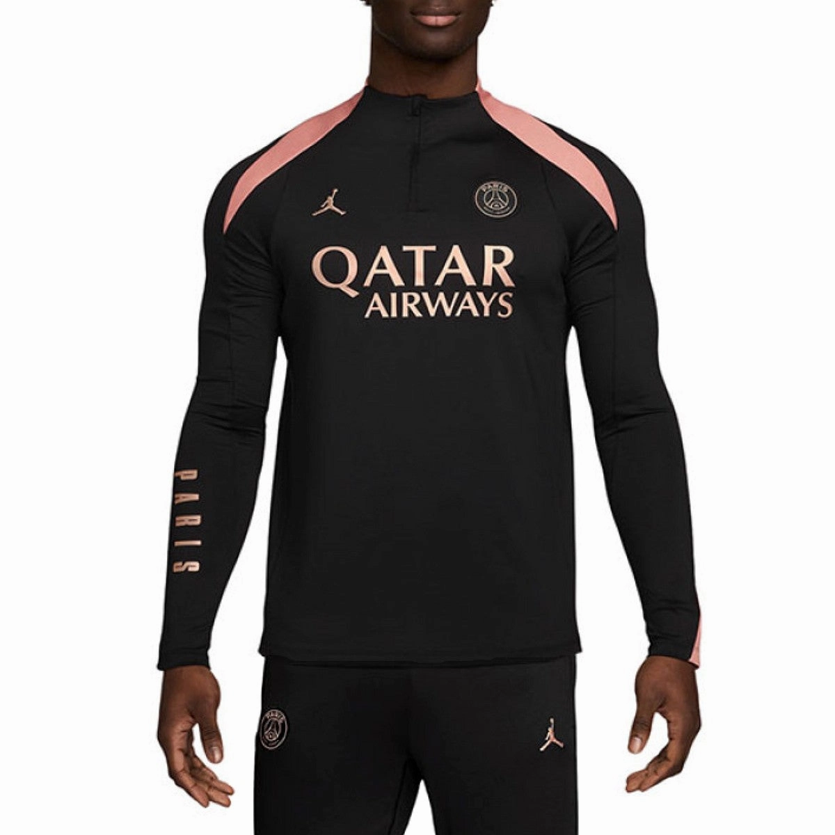 Jordan x PSG black UCL training technical tracksuit 2024/25 - Jordan Shawl