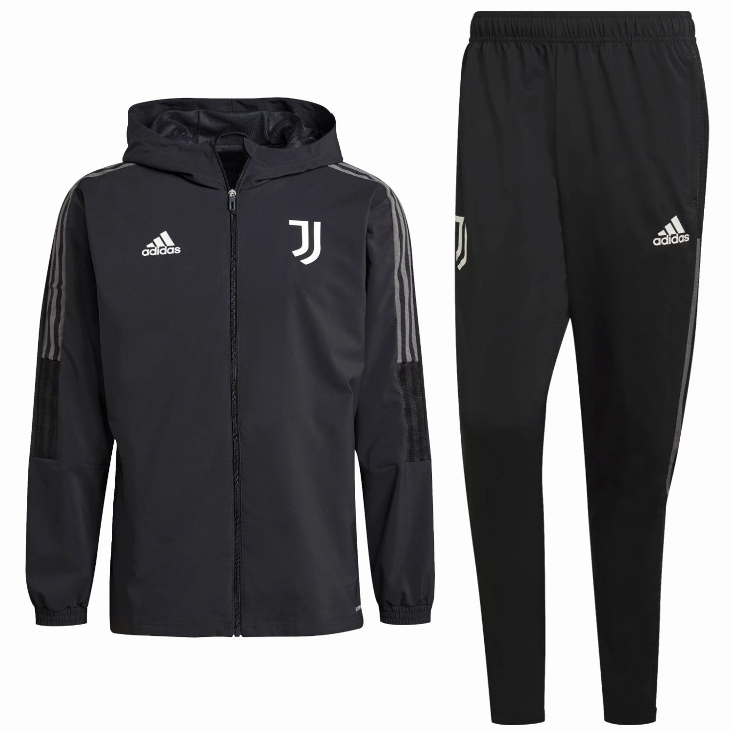 Cozy Wear Juventus carbon grey training presentation tracksuit 2021/22 - Adidas