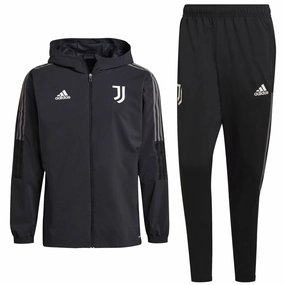 Cozy Wear Juventus carbon grey training presentation tracksuit 2021/22 - Adidas