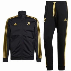 Juventus Casual 3S black presentation tracksuit 2023/24 - Adidas Quick Action Performance Gear