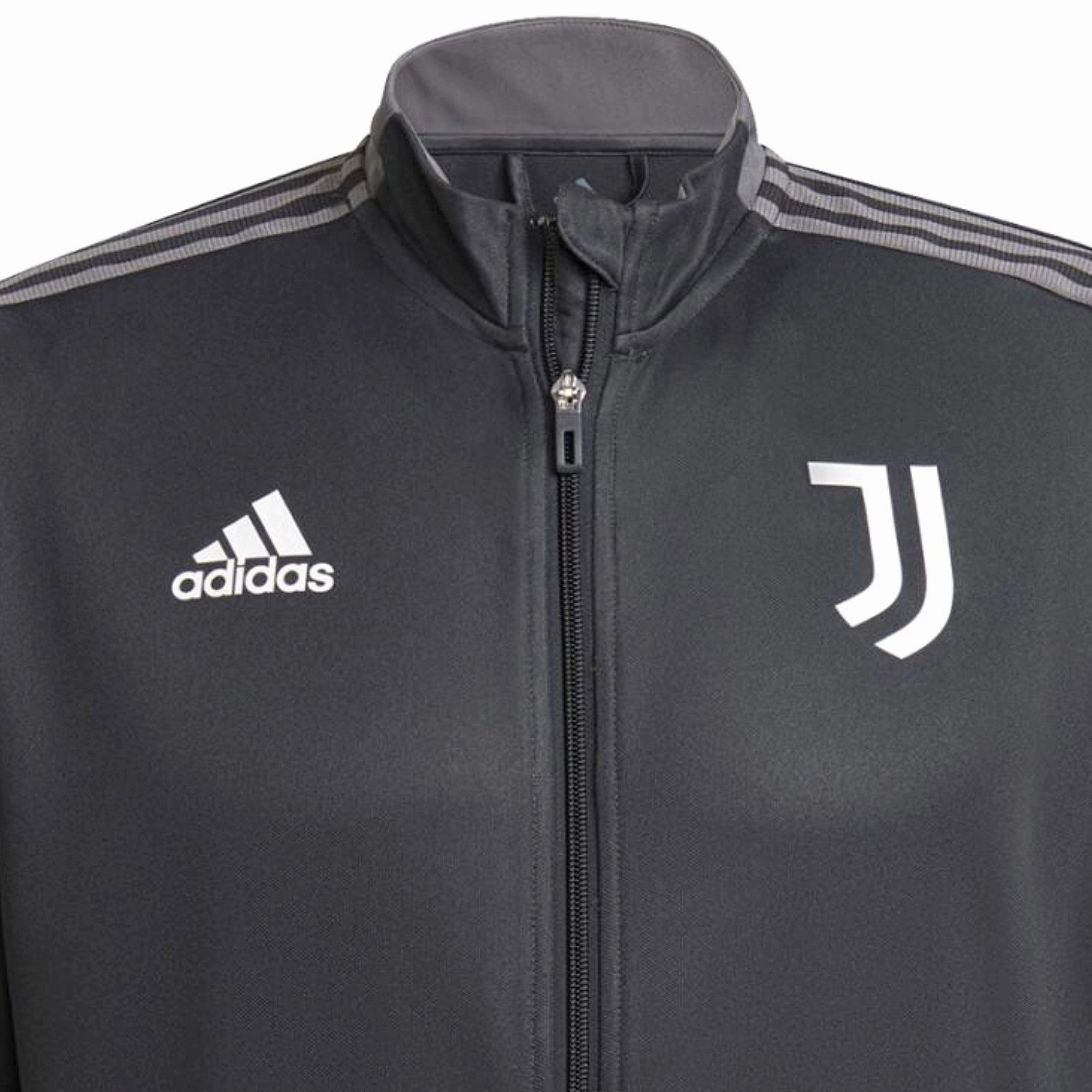 casual dresser Anti-bacterial Juventus dark grey training bench Soccer tracksuit 2021/22 - Adidas