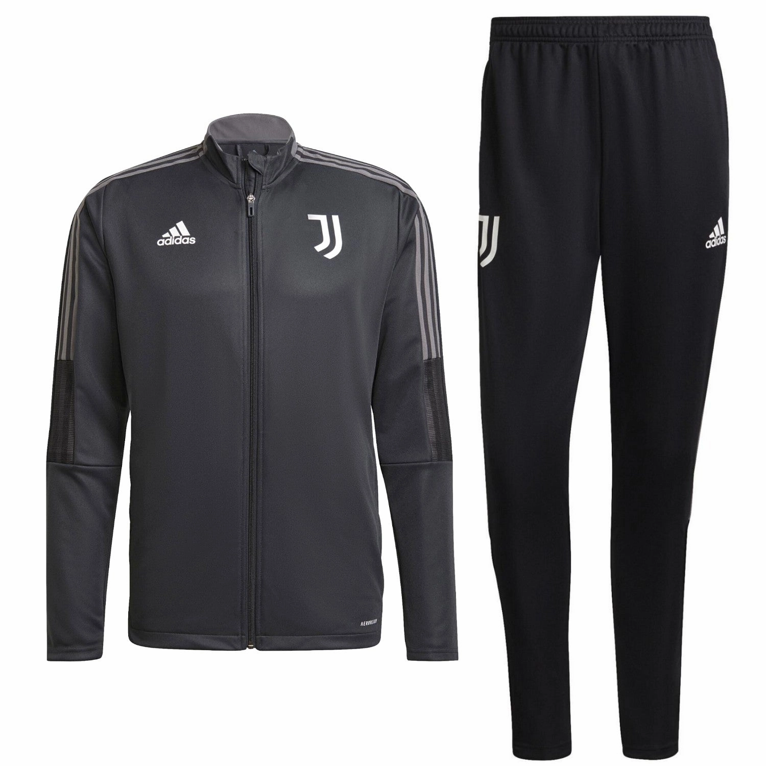 Juventus dark grey training bench Soccer tracksuit 2021/22 - Adidas cap venue Flexible Design