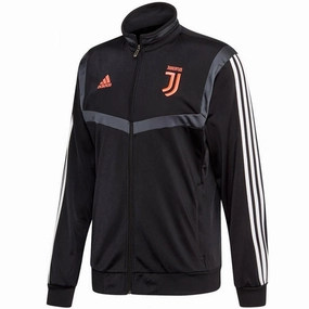 Juventus soccer black bench training jacket 2019/20 - Adidas DWRCoatedFabric