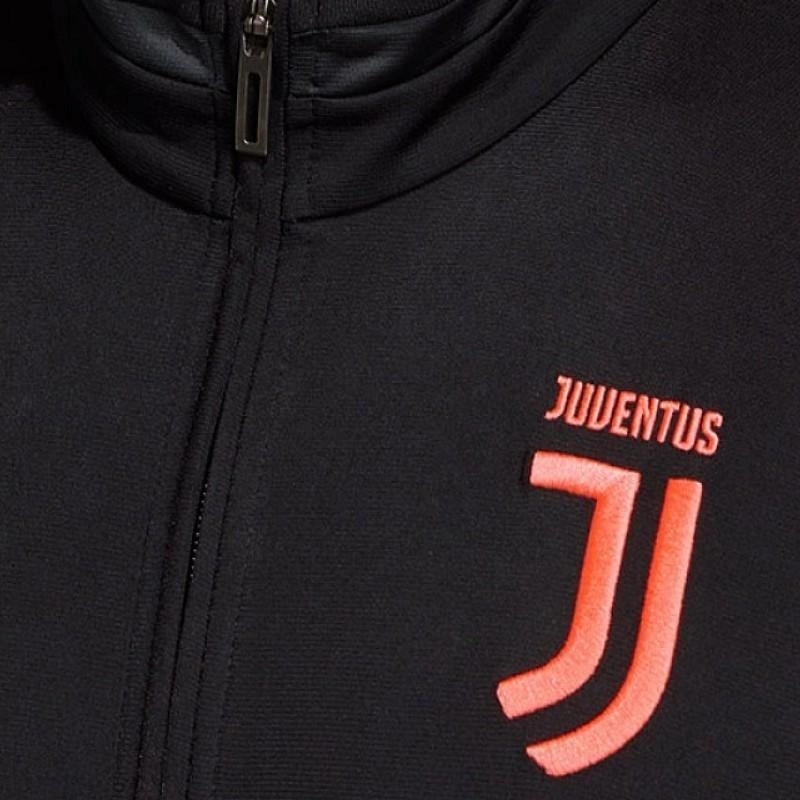 Active Look Juventus soccer black bench training tracksuit 2019/20 - Adidas