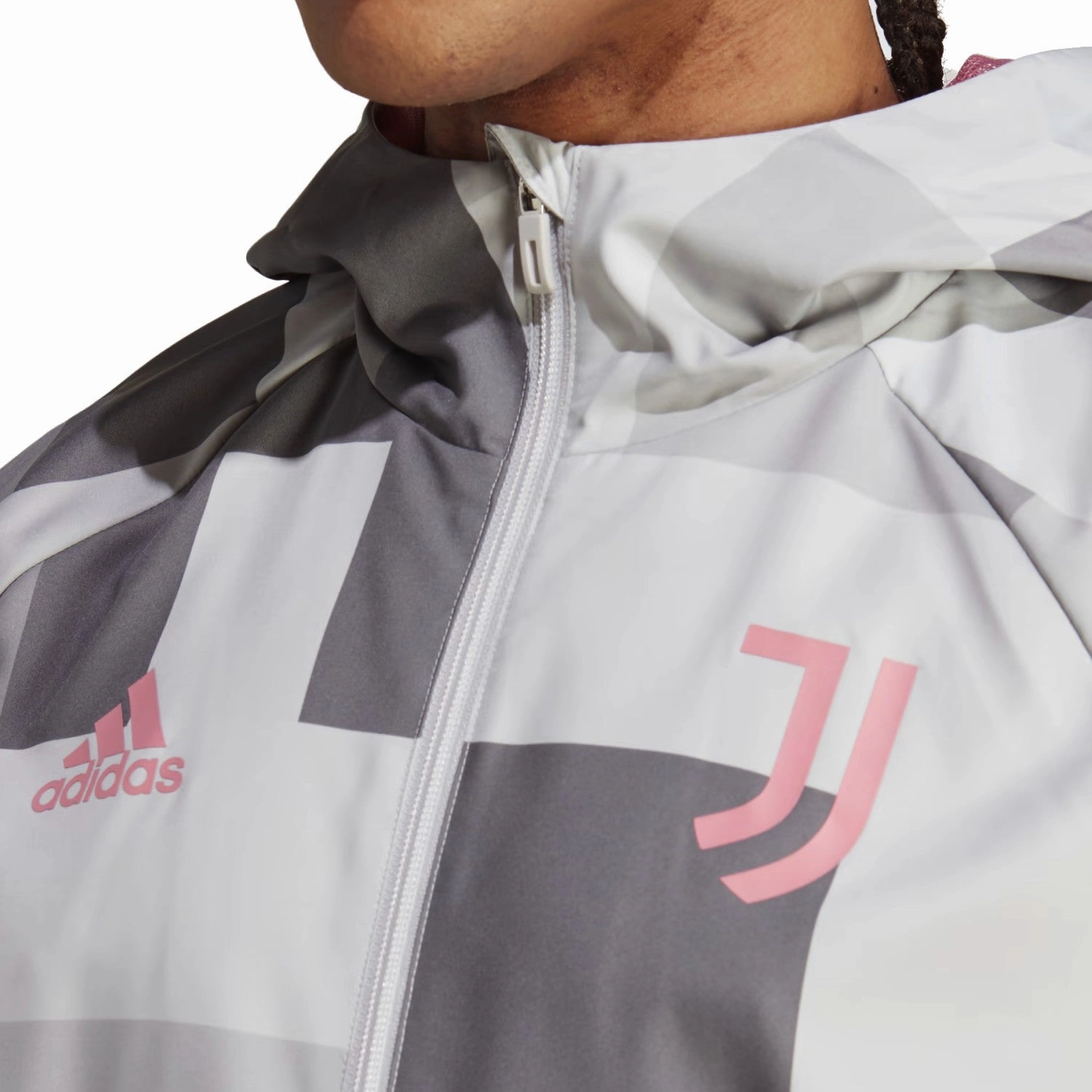 Juventus Soccer graphic wind jacket 2023 - Adidas DoubleStitchedEdges Active Fit