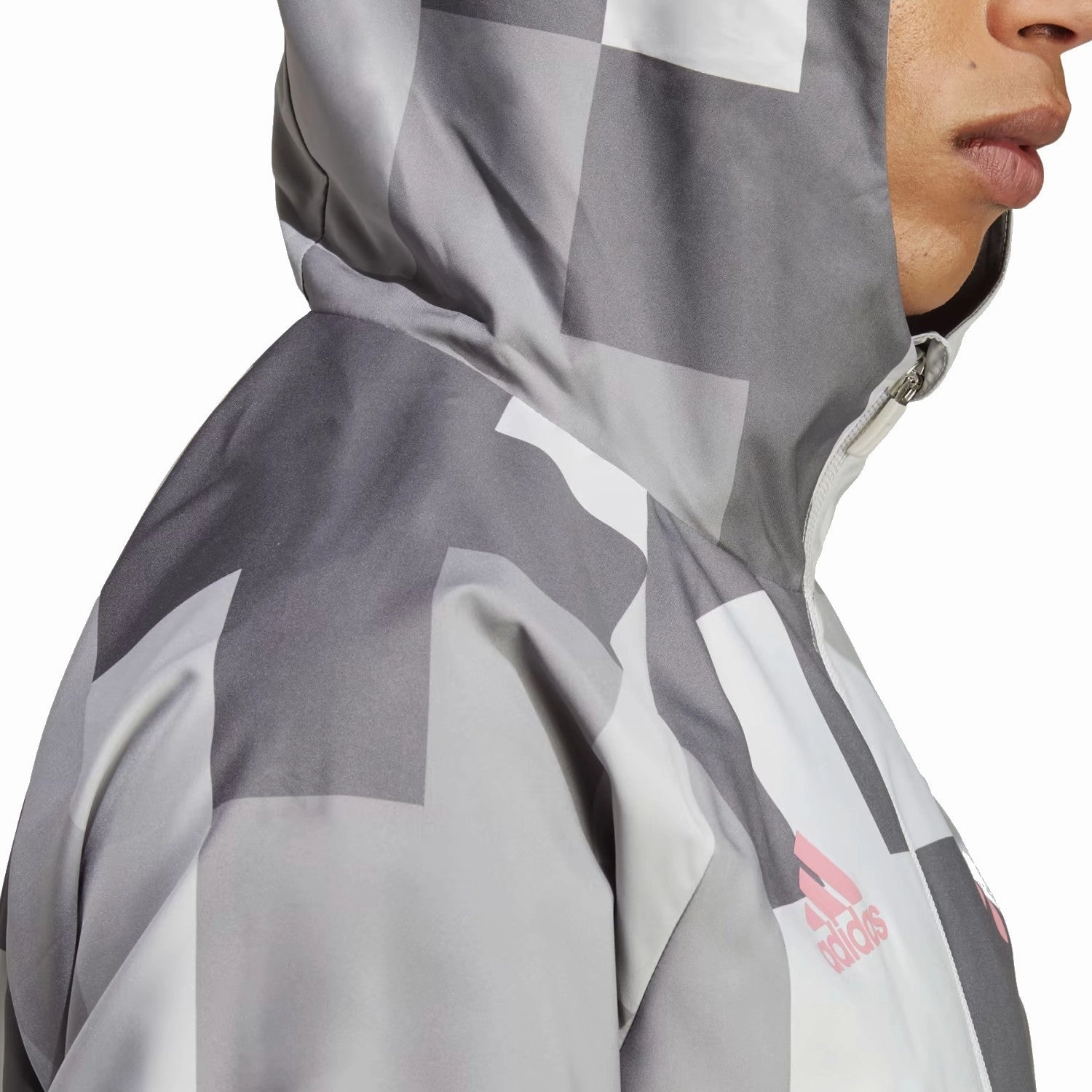 compostable Juventus Soccer graphic wind jacket 2023 - Adidas