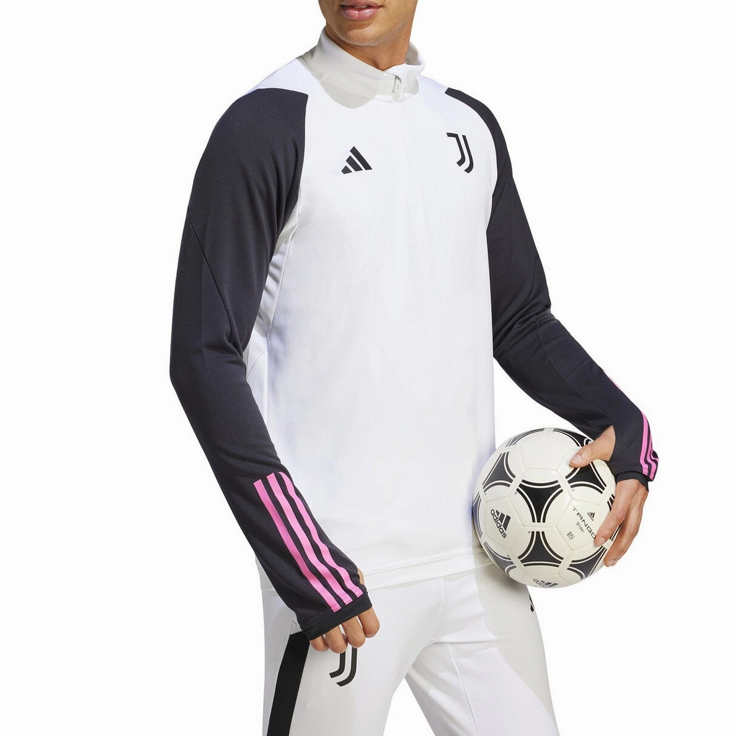 Juventus white training technical soccer tracksuit 2023/24 - Adidas intelligent