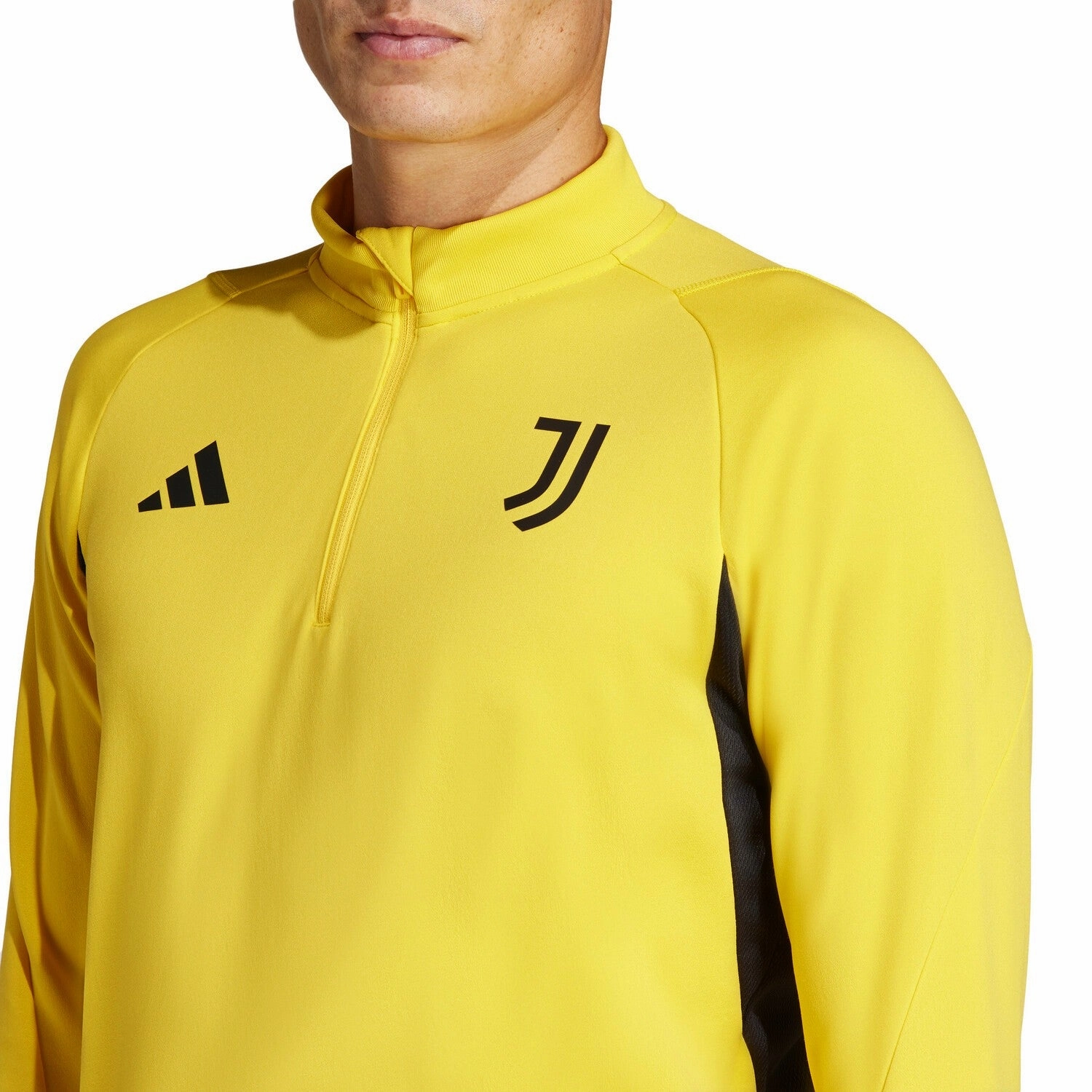 Juventus yellow training technical Soccer tracksuit 2024 - Adidas All-day Performance earring venue
