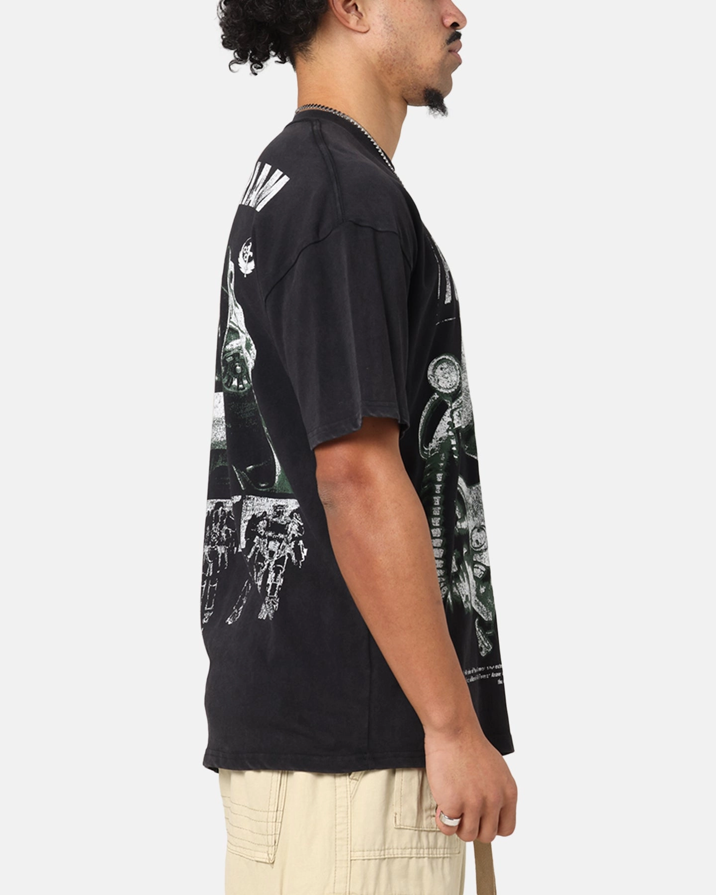 Tear Resistant Knit Perfect Style 73 Studio X Fallout '15 Fallout 4 Vintage T-Shirt Black Acidwash