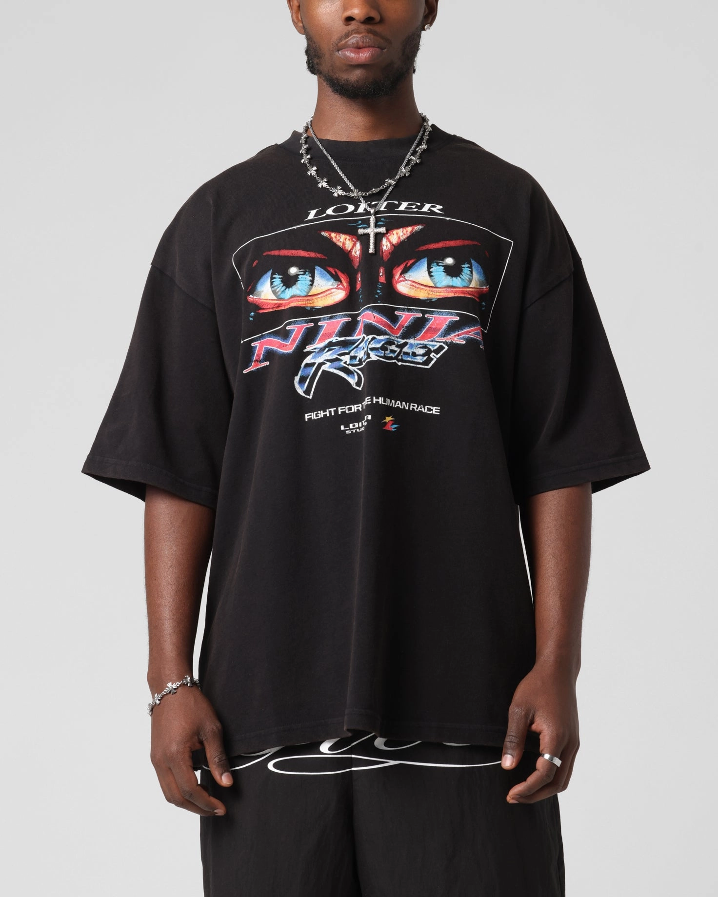 Loiter Ninja Vintage T-Shirt Vintage Black quick dry insulated