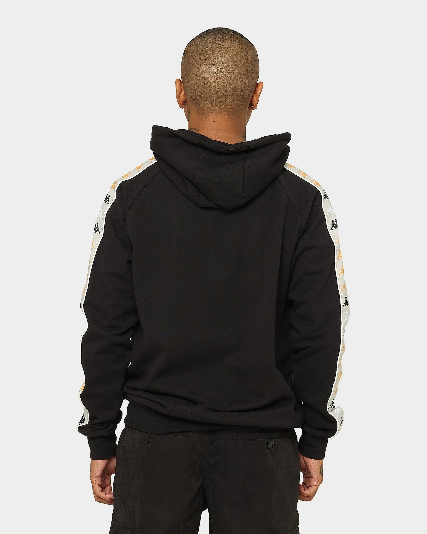 Kappa 222 Banda Hurtado 4 Hoodie Black Smoke/Grey All weather