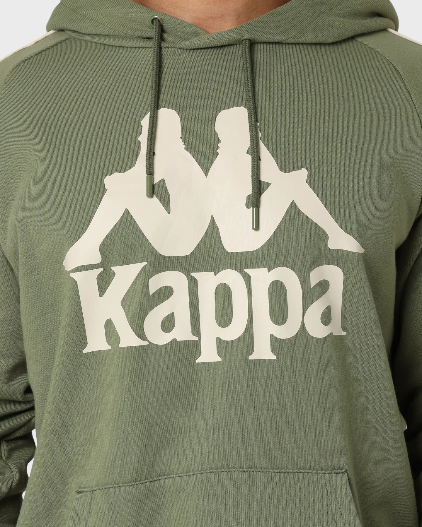 Kappa 222 Banda Hurtado 4 Hoodie Green Loden/Beige Breathable Comfort Prayer