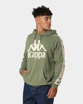 layering option Unique Kappa 222 Banda Hurtado 4 Hoodie Green Loden/Beige