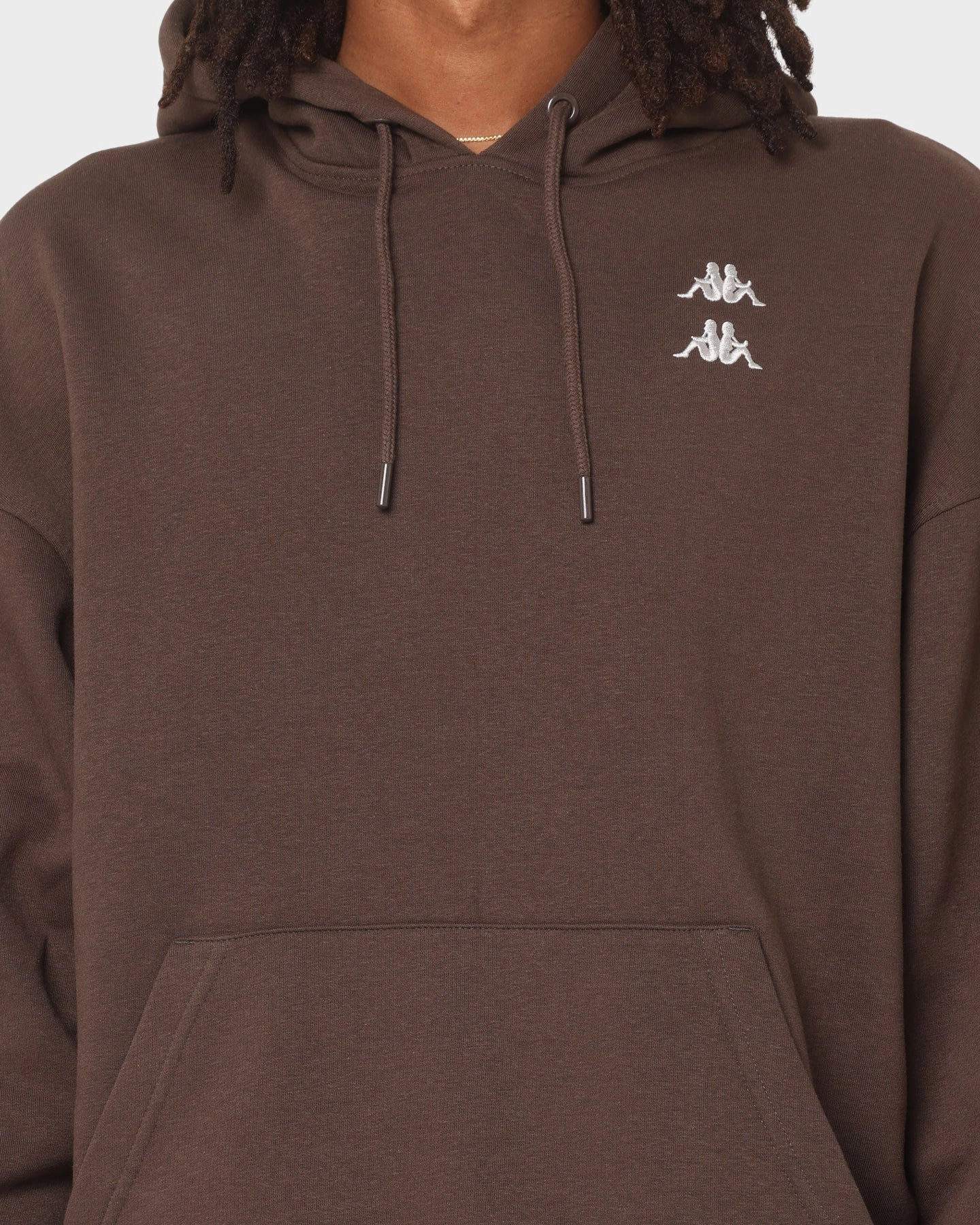 Shampoo KAPPA Authentic Diran Hoodie Brown Coffee/Grey