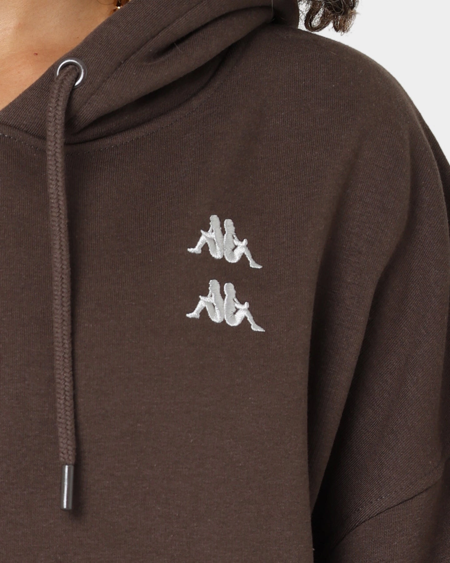 Launch KAPPA Authentic Diran Hoodie Brown Coffee/Grey