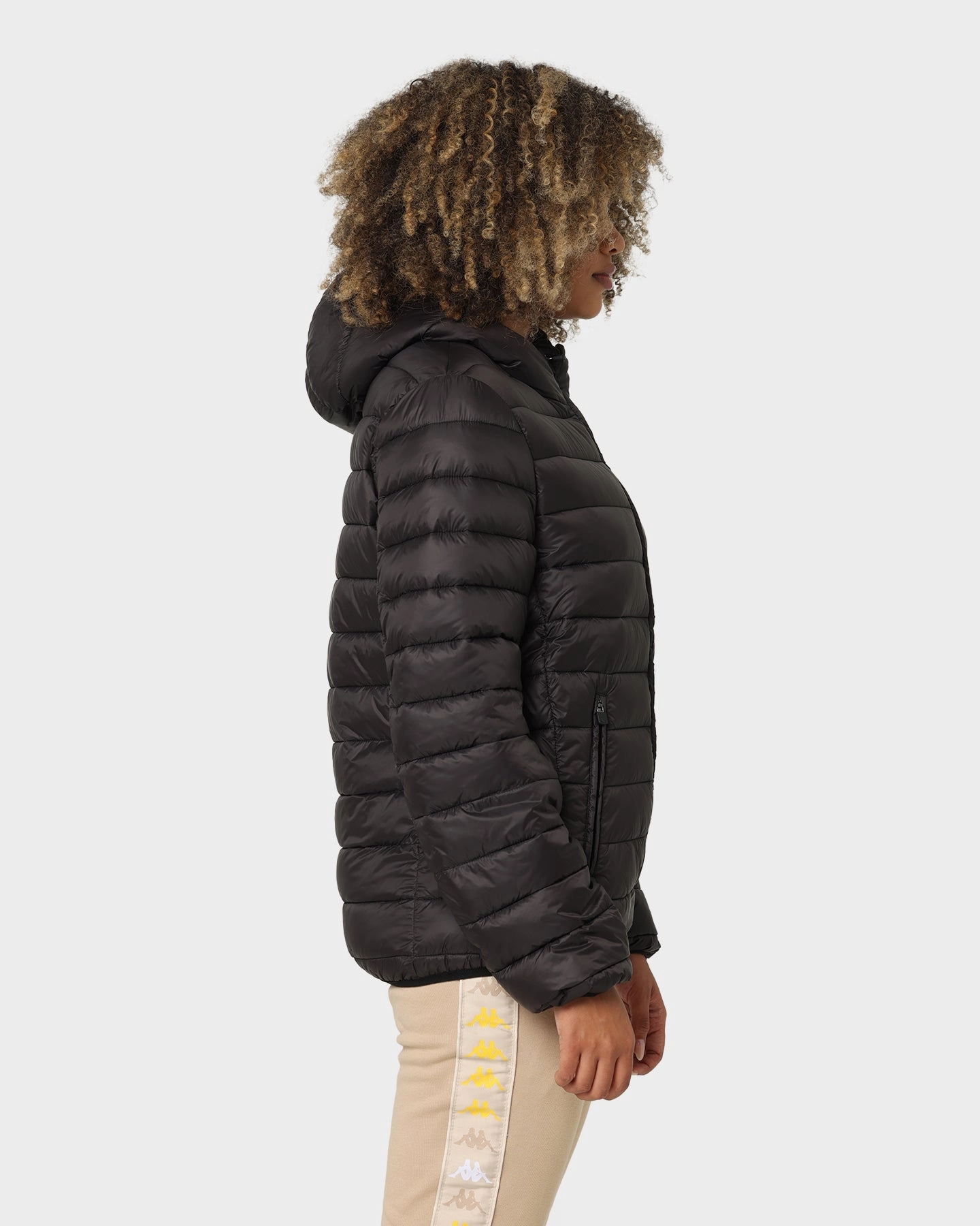 Trail Use Active Layer Kappa Logo Astro Puffer Jacket Black