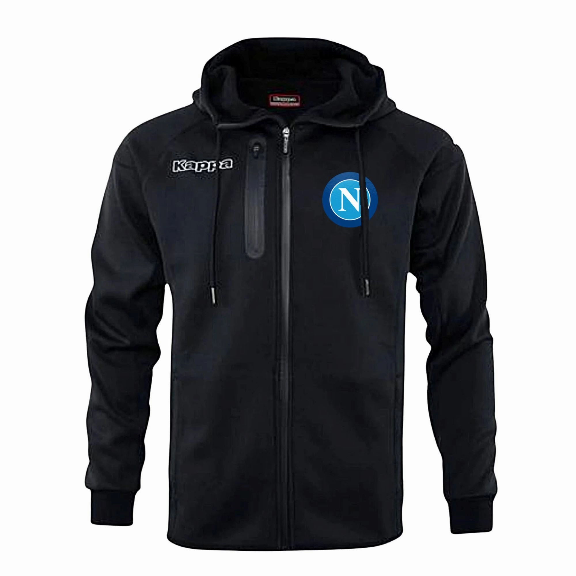 Kappa Napoli Soft Shell Hooded Jacket Traction Enhancement Pattern Sport-Friendly Design