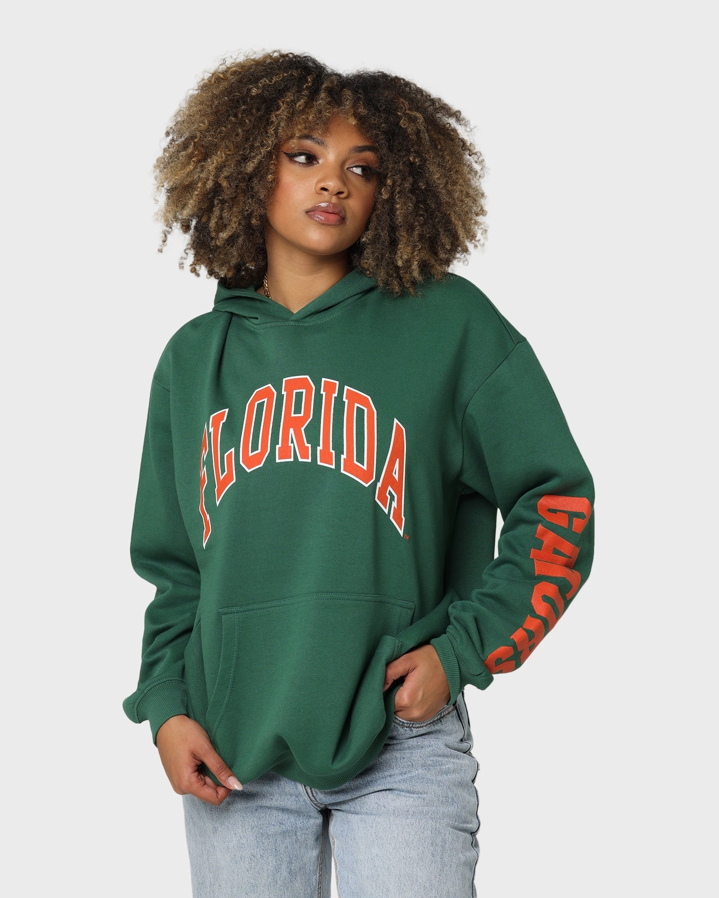 National Collegiate Athletic Association Florida Gators Puff Print Hoodie Kelly Green Bohemian