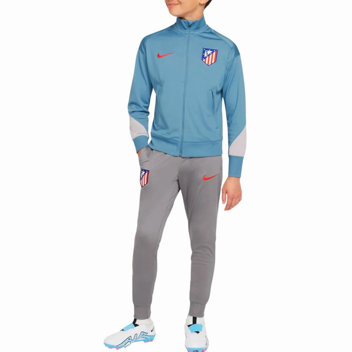 Kids - Atletico Madrid presentation soccer tracksuit 2024/25 - Nike gemstone Outdoor Movement