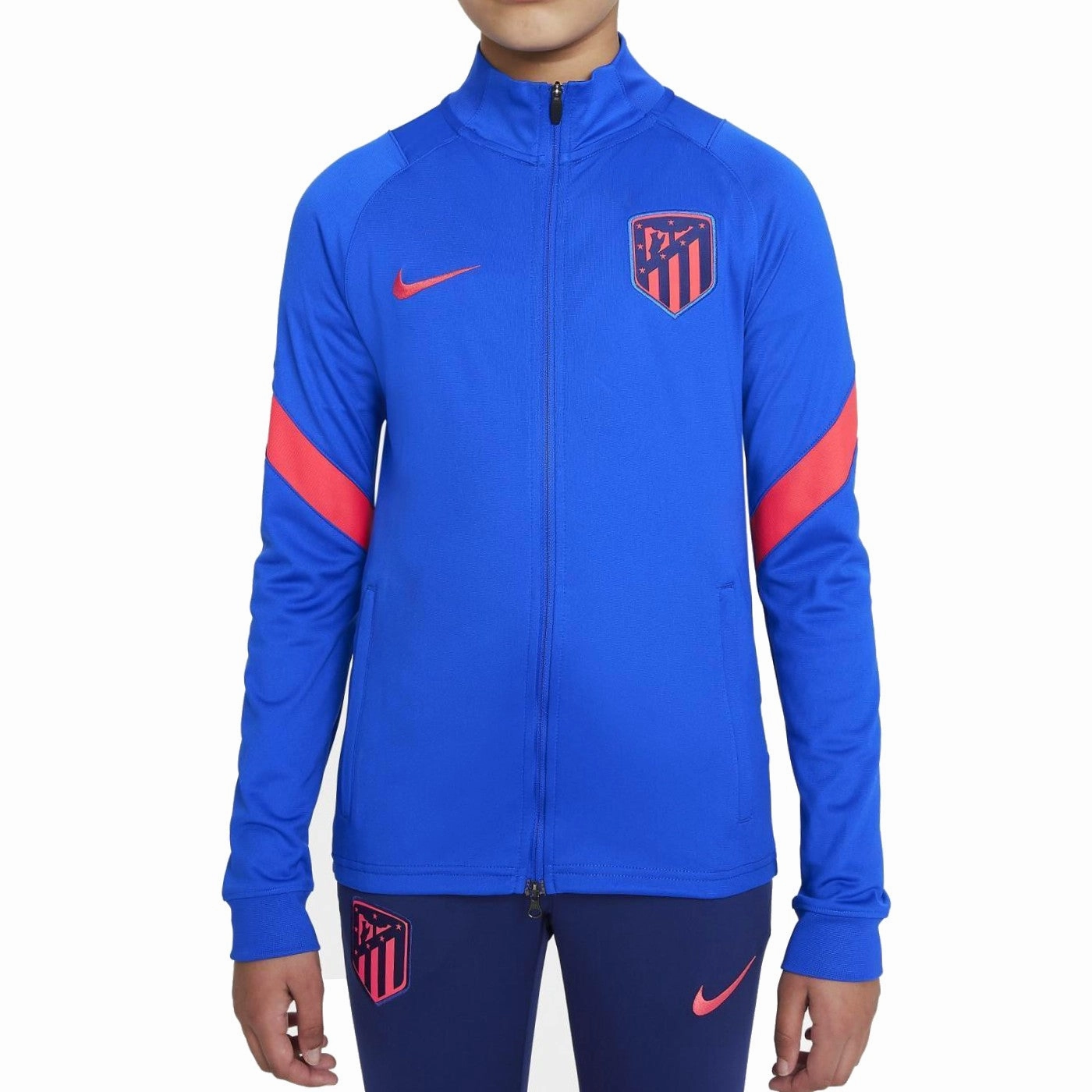 UVProtectionFabric Yarn Kids - Atletico Madrid training presentation Soccer tracksuit 2021/22 - Nike