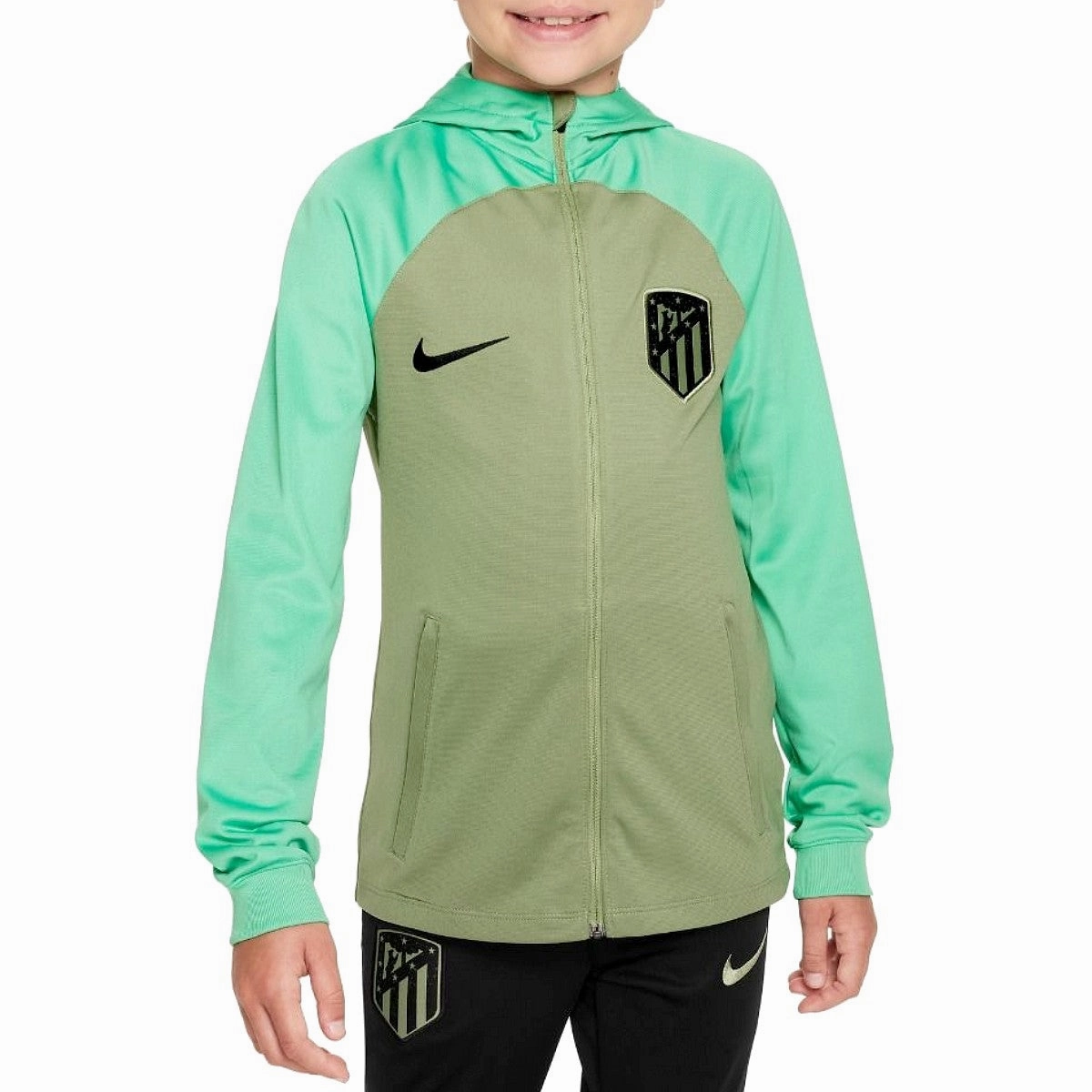 Kids - Atletico Madrid UCL hooded presentation tracksuit 2023/24 - Nike Loose Fit