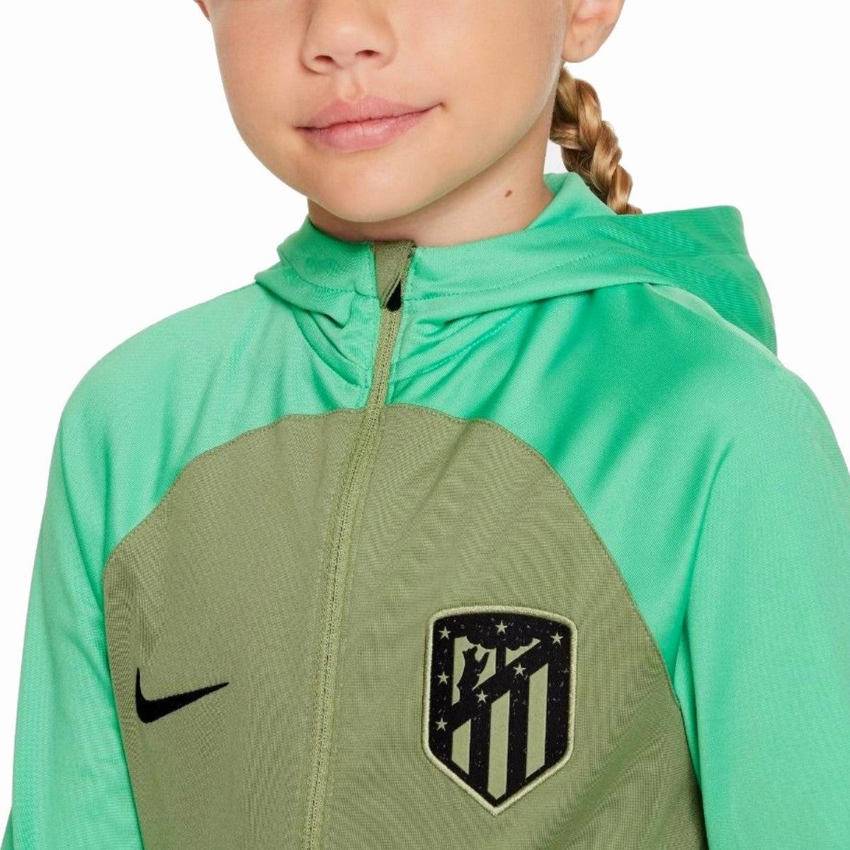 Kids - Atletico Madrid UCL hooded presentation tracksuit 2023/24 - Nike Preppy WrinkleFree Fabric