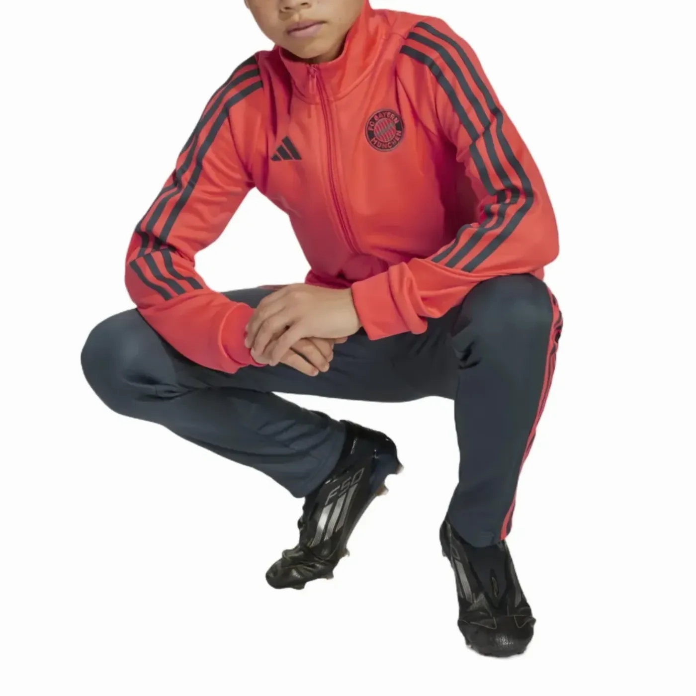 Lightweight Compression Design Kids - Bayern Munich Training Presentation Bench Tracksuit 2025/26 - Adidas
