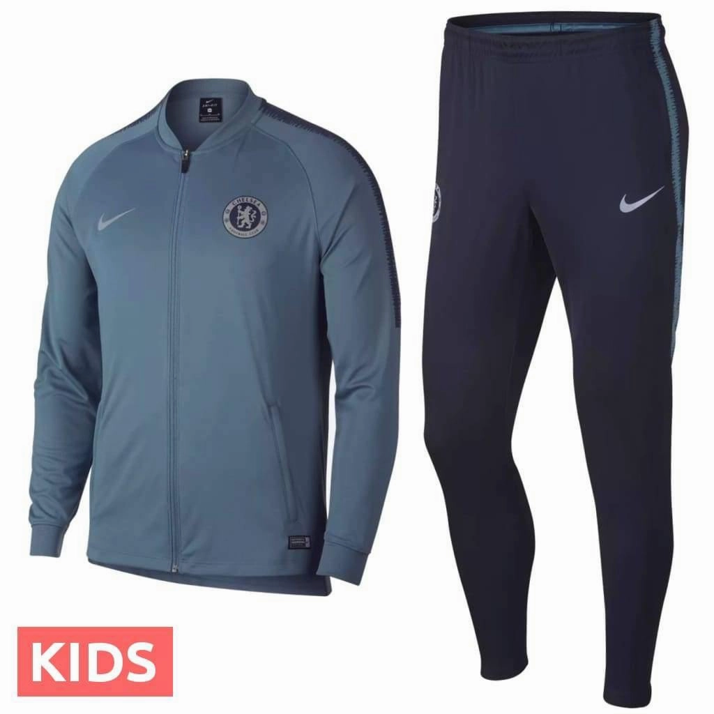 Kids - Chelsea FC UCL presentation soccer tracksuit 2018/19 - Nike finish Stain-Resistant