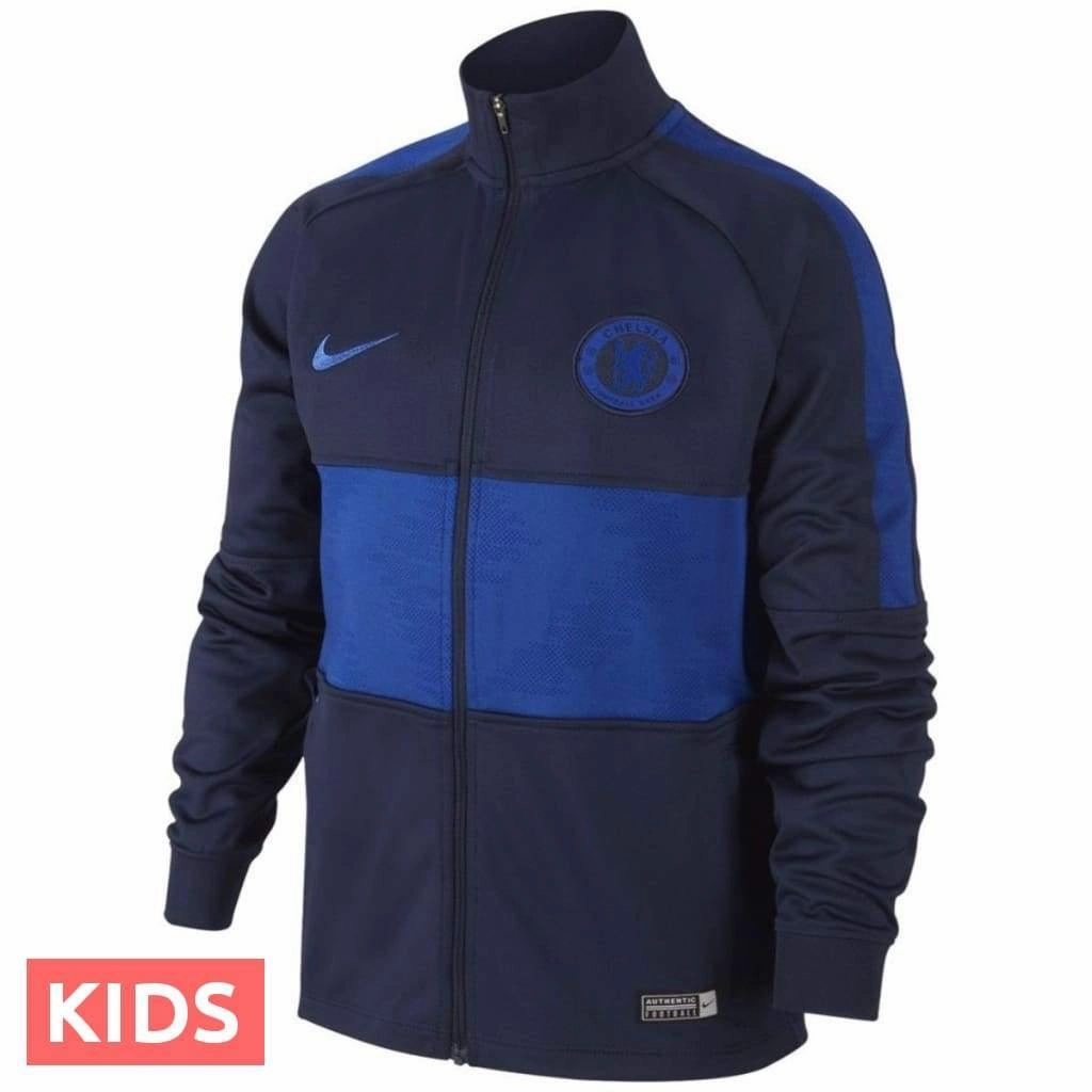 Kids - Chelsea training presentation Soccer tracksuit 2019/20 - Nike Contoured Seam Placement wind-resistant