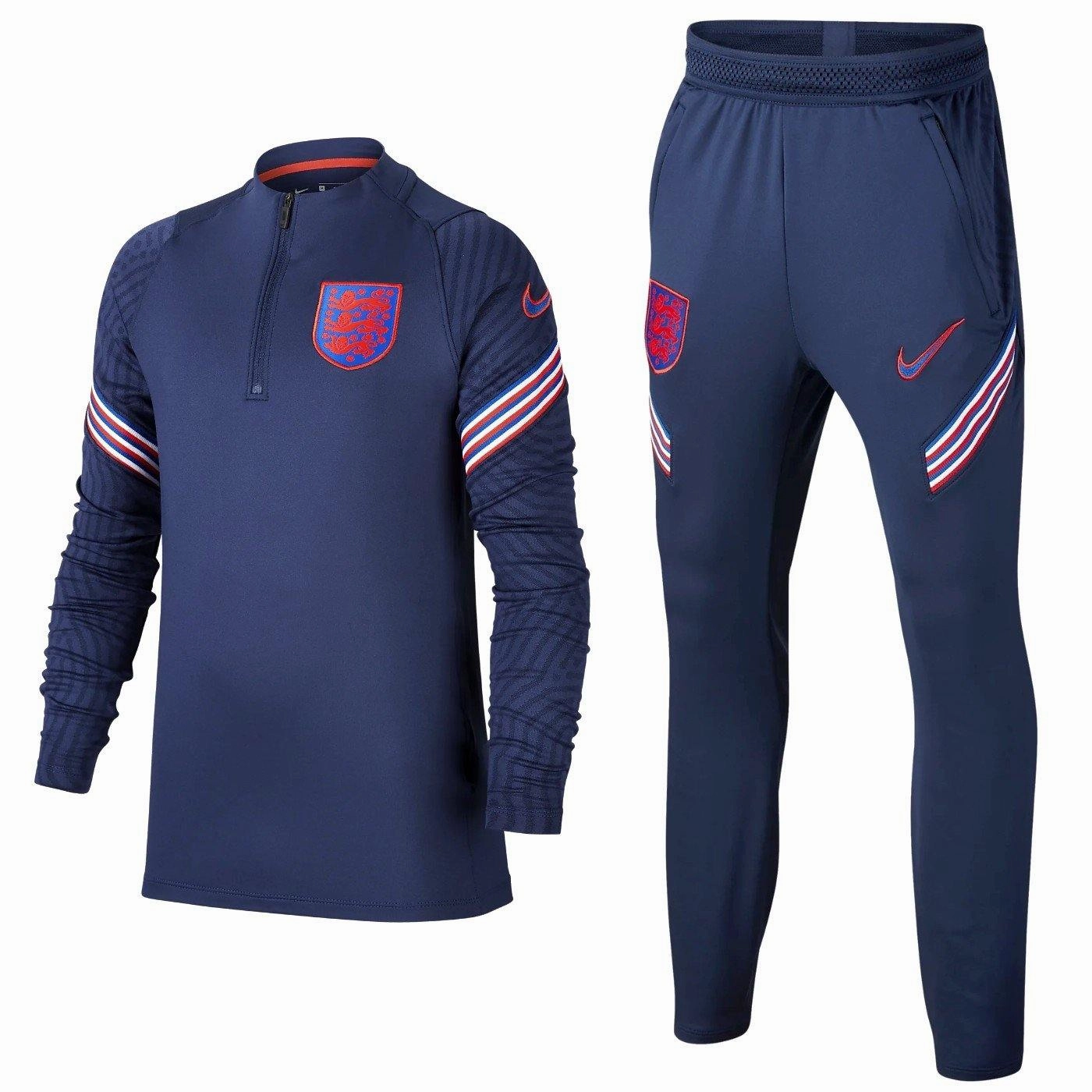 Cream Kids - England training technical Soccer tracksuit 2020/21 navy - Nike
